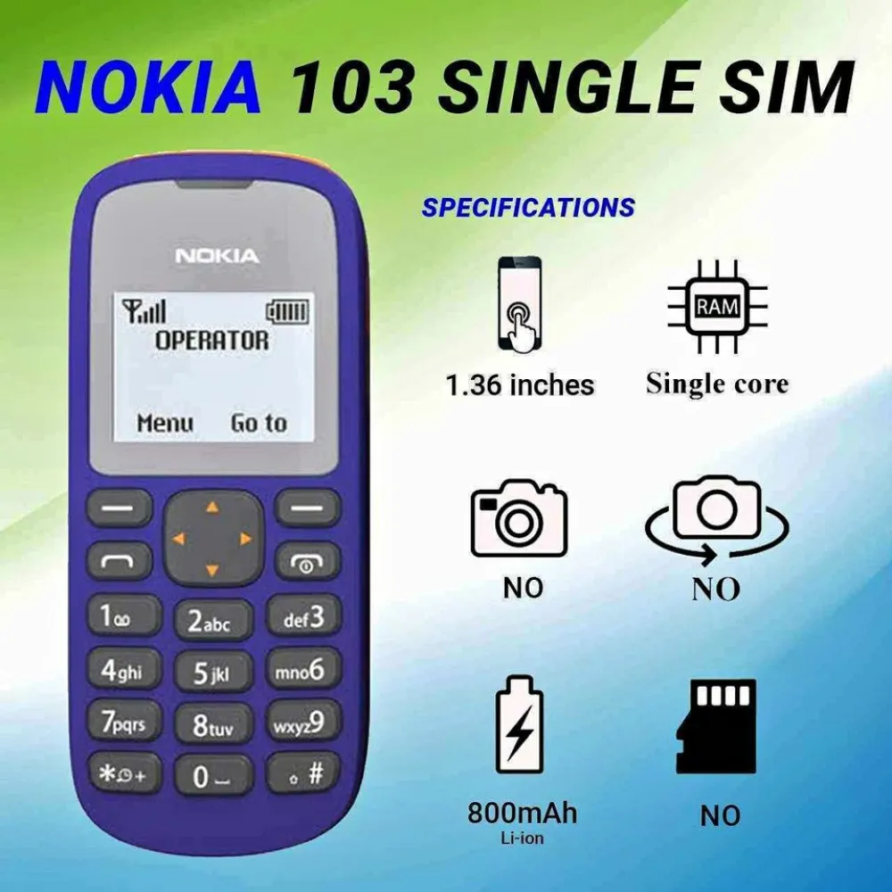 New Nokia 103 mobile