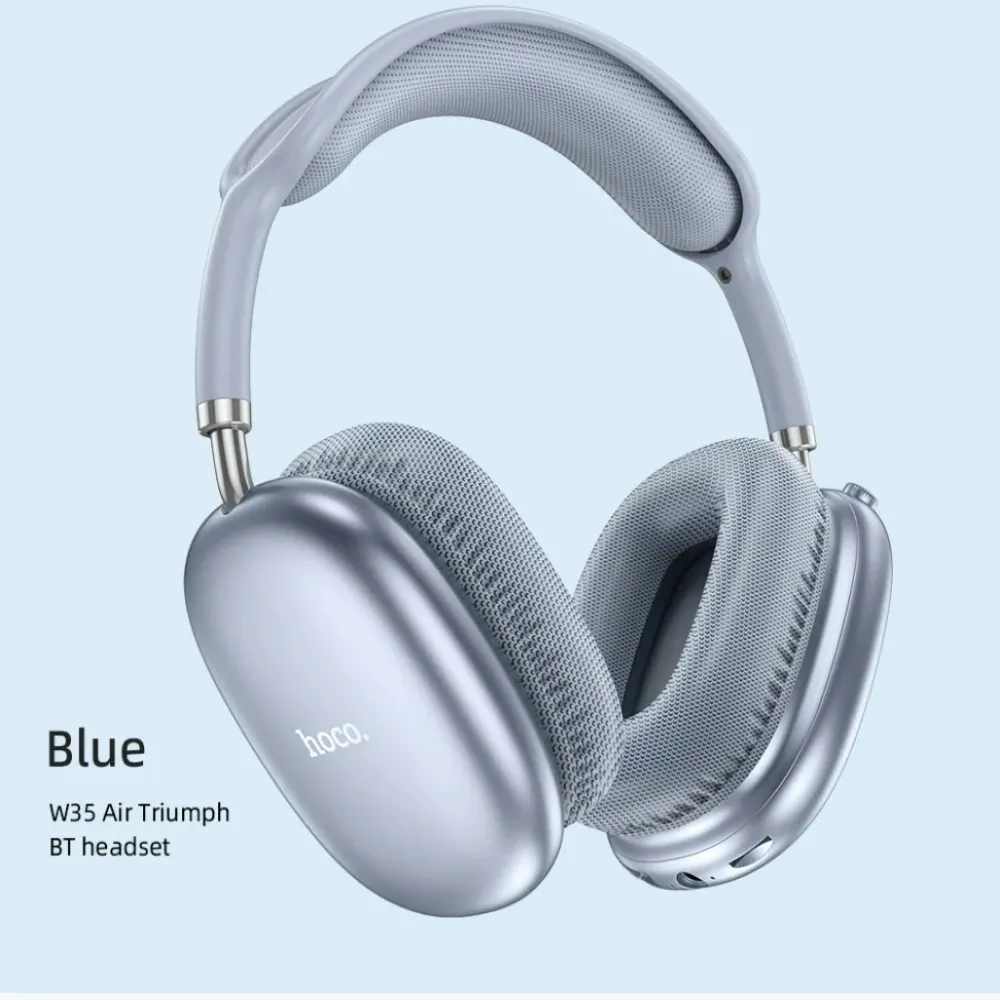 Hoco W35 Air Wireless Headphone- Blue Color